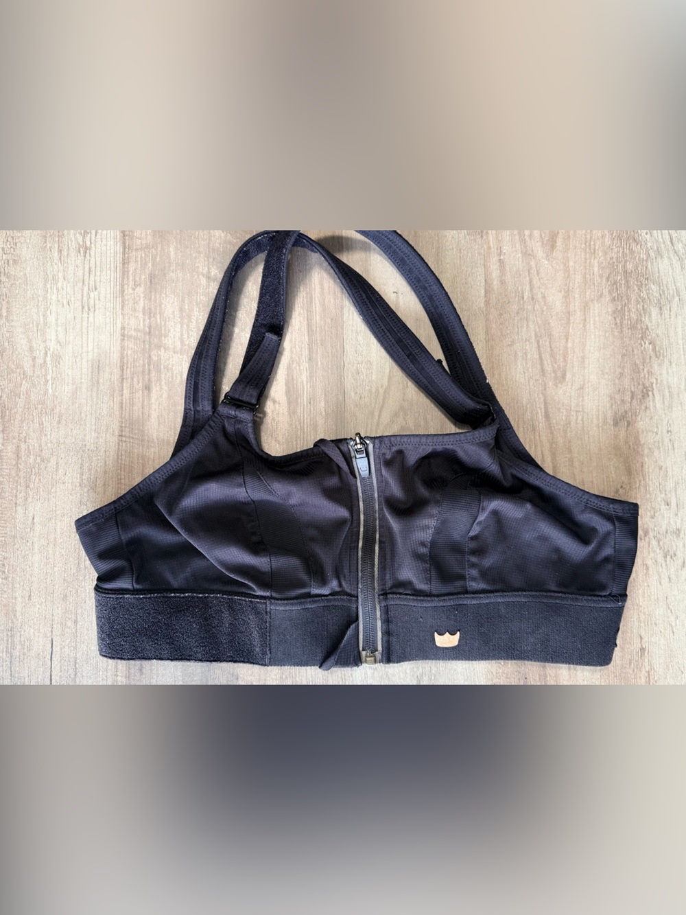 Black SheFit Adjustable Sports Bra size Large